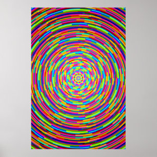 Poster Barres psychédéliques