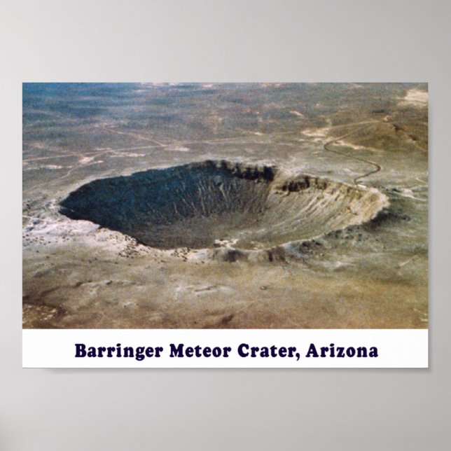Poster Barringer Meteor Crater (Devant)