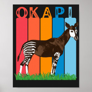 Poster Bars colorés Okapi Fan