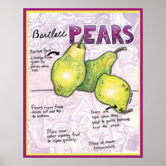Poster Bartlett Pears (Devant)
