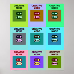 Poster Basculement de grille créative