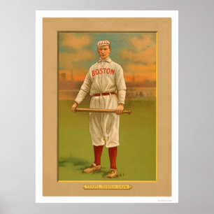 Poster Base-ball 1911 de Jake Stahl Red Sox