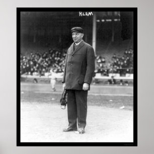 Poster Base-ball 1914 de Bill Klem d'arbitre