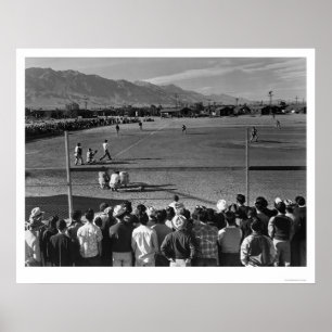 Poster Base-ball 1943 de Manzanar Ansel Adams