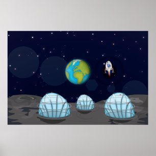 Poster Base lunaire