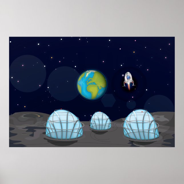 Poster Base lunaire (Devant)