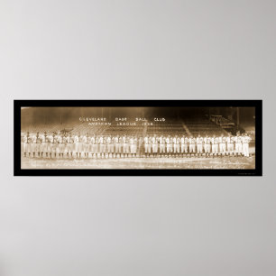 Poster Baseball à Cleveland Photo 1936