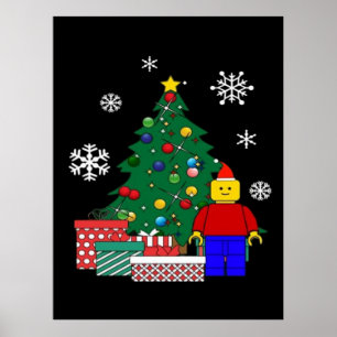 Poster Baseball de l'arbre de Noël