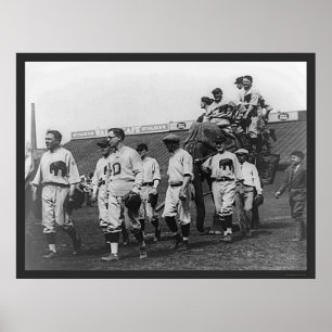 Poster Baseball démocrate républicain 1926