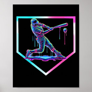 Poster Baseball Driam Crème de glace Baseball Accueil Pla