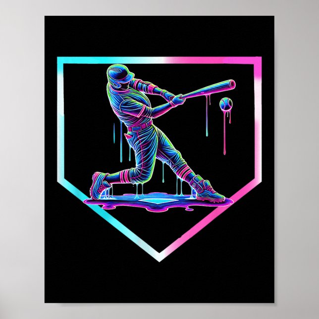 Poster Baseball Driam Crème de glace Baseball Accueil Pla (Devant)