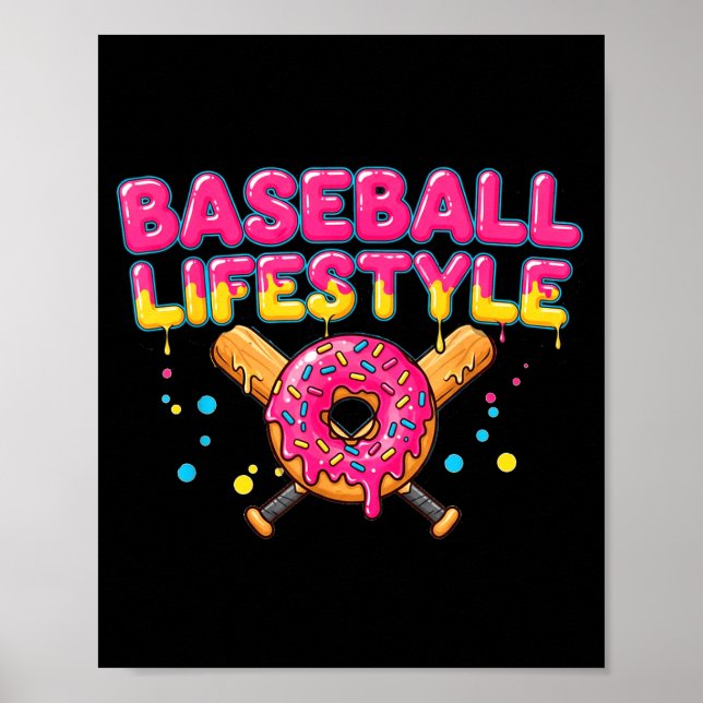 Poster Baseball Lifestyle 101 Apparel Youth Drip Baseball (Devant)