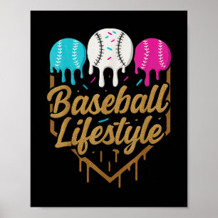 Poster Baseball Lifestyle 101 Vêtements Jeune Baseball Dr