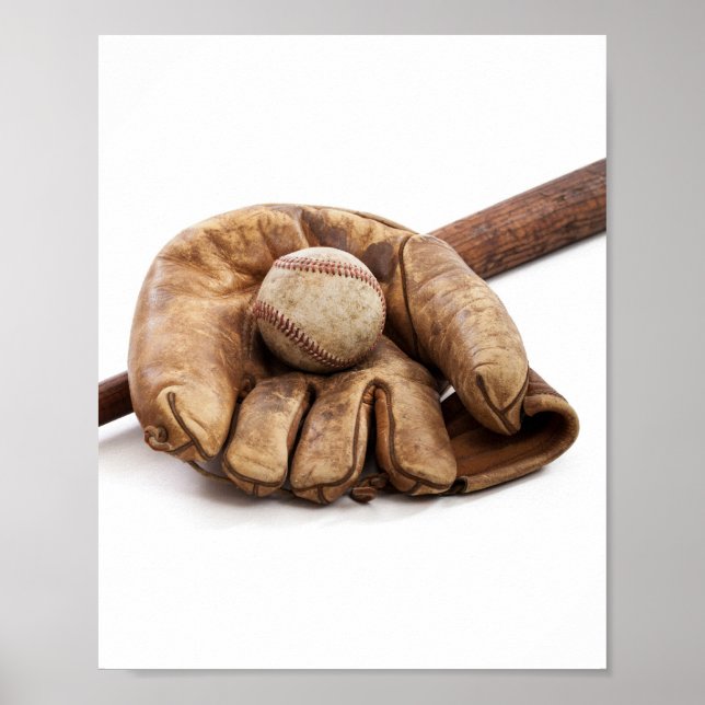 Poster Baseball vintage (Devant)
