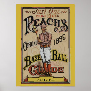 Poster Baseball vintage 1886 Ajouter un texte