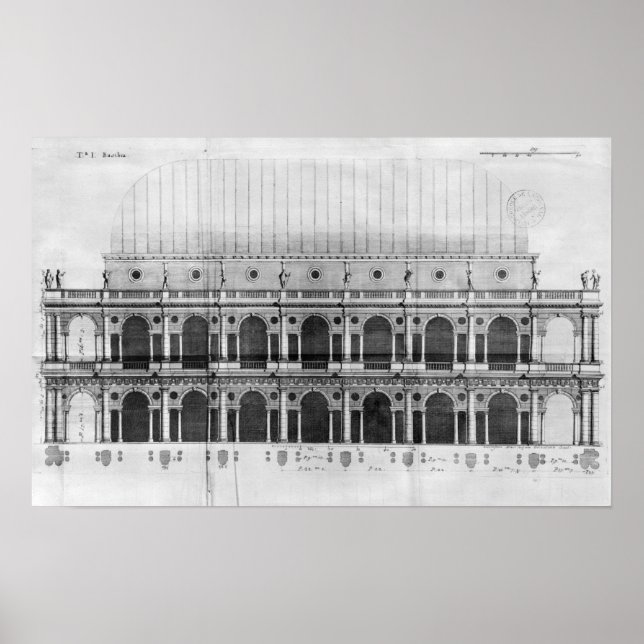 Poster Basilique Palladiana à Vicence (Devant)