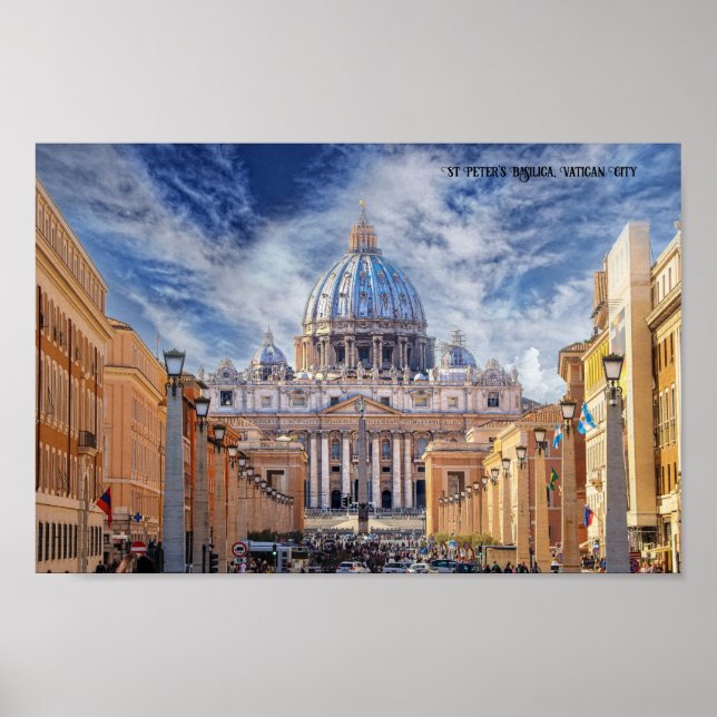 Poster Basilique Saint-Pierre Cité du Vatican (Devant)