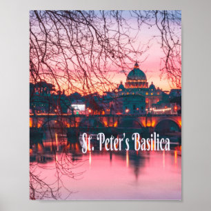 Poster Basilique Saint-Pierre, Rome, Italie