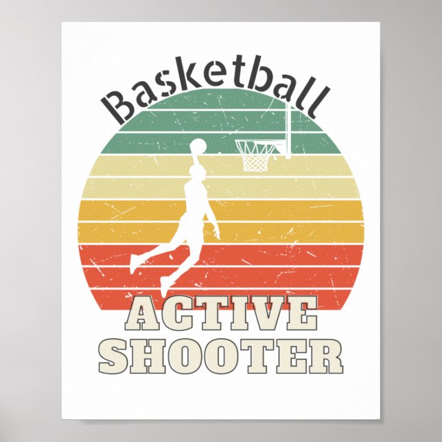 Poster Basket-ball actif 1 (Devant)