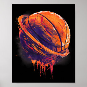 Poster Basket-ball Basketball Lover Planet Waterco