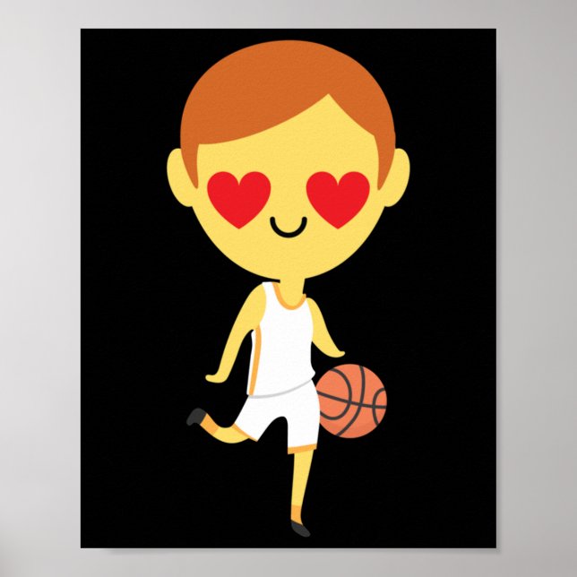 Poster Basket-ball Emoji (Devant)