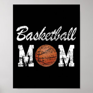 Poster Basket-ball Maman Mignonne Novelité Perdue
