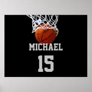 Poster Basket-ball Votre nom