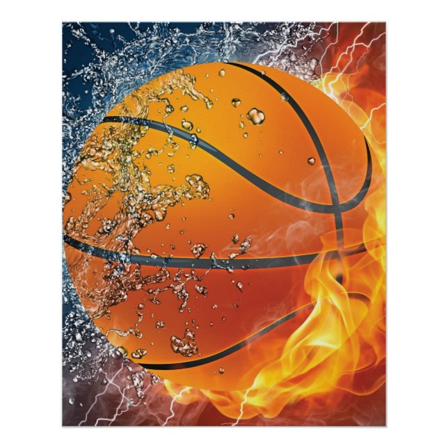 Poster Basket flamboyant (Devant)