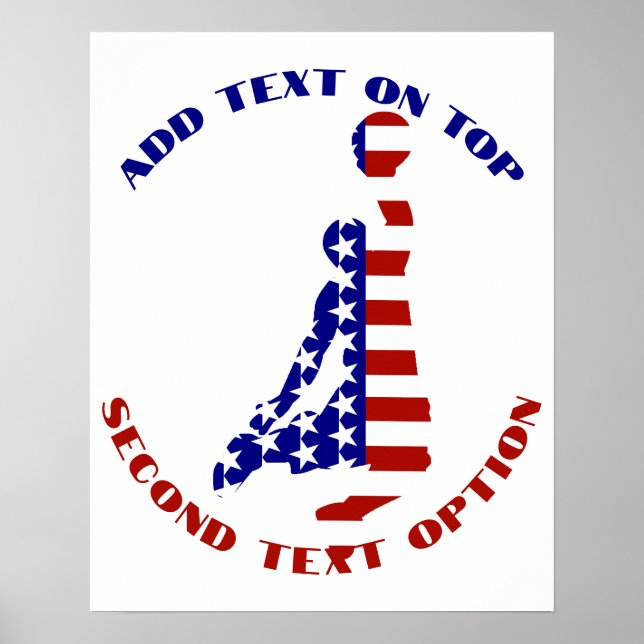 Poster BASKET Patriotique USA (Devant)