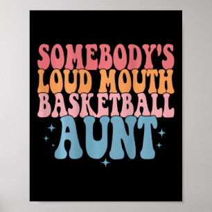 Poster Basketb à la bouche forte de quelqu'un