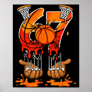 Poster Basketball 67 Six Seven 6 7 Garçons Drôle Gen Alph
