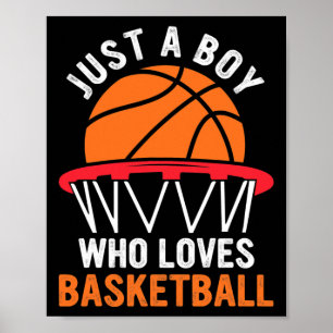 Poster Basketball Amusant Pour Les Garçons - Juste Un Gar