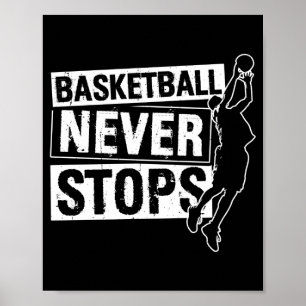 Poster Basketball arrête le match de basket