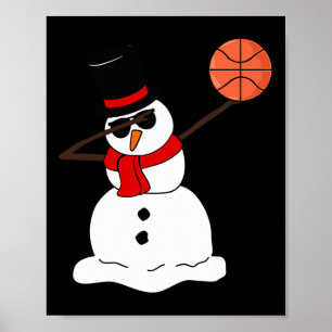 Poster Basketball Basketball Snowman Light Basketto de No
