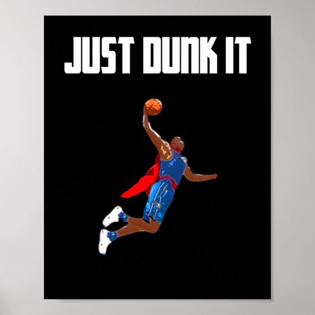 Poster Basketball Dunking (Devant)