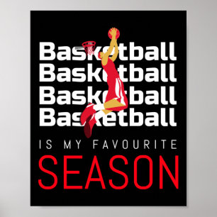 Poster Basketball Est Ma Saison Favorite Dunk