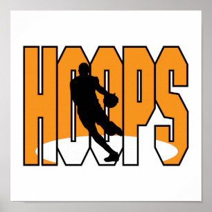 Poster basketball hoops design