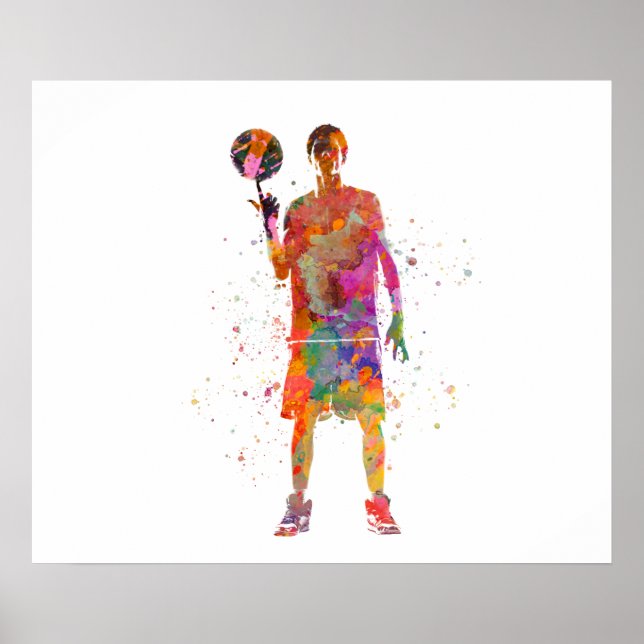 Poster Basketball player (Devant)