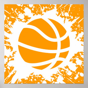 Poster basketball splatz