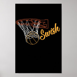 Poster Basketballkorb "Swish"