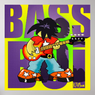 Poster "Bass Boi" - von Kev Moore