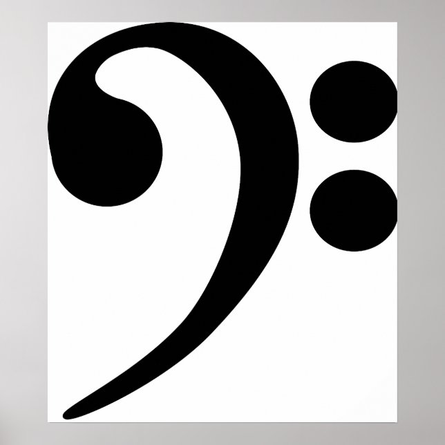 Poster Bass clef (Devant)