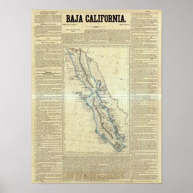 Poster Basse Californie, Mexique (Devant)