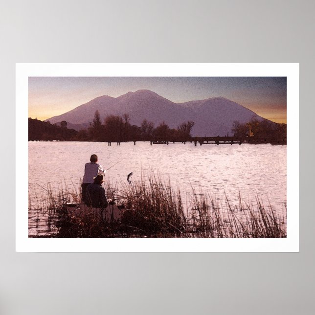 Poster Basse du coucher du soleil (Devant)