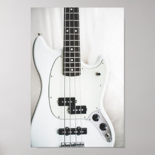 Poster Basse Guitare - Noir & Blanc