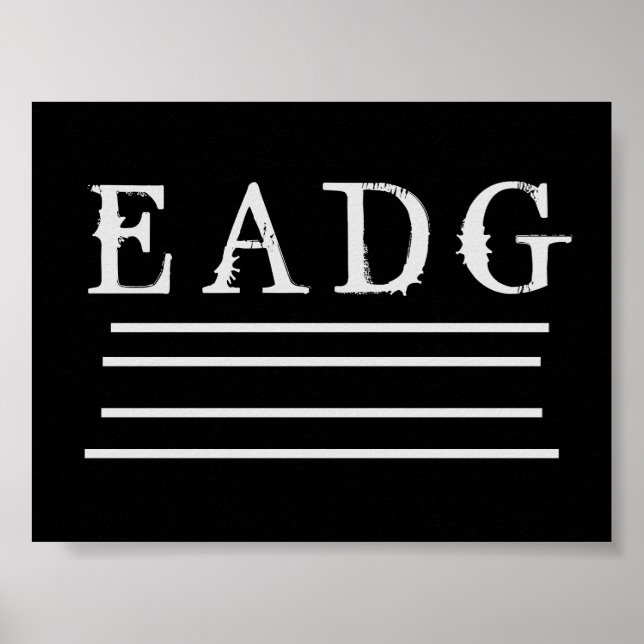 Poster Basse réglée (Devant)