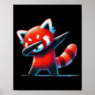 Poster Bassin De Panda Rouge Pour Amoureux des animaux De