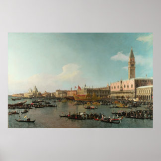 Poster Bassin de San Marco le jour de l'Ascension (par Ca