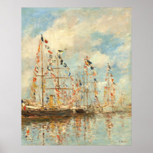 Poster Bassin de Yacht - Eugène Boudin Beaux Arts