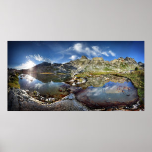 Poster Bassin supérieur du lac Ediza sous les Minarets -